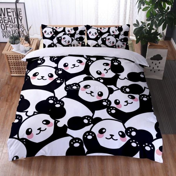 bedding sets kawaii panda 3d print comforter set cartoon cute kids duvet cover pillowcase twin full king size home textile
bedding sets kawaii panda 3d print comforter set cartoon cute kids duvet cover pillowcase twin full king size home textile