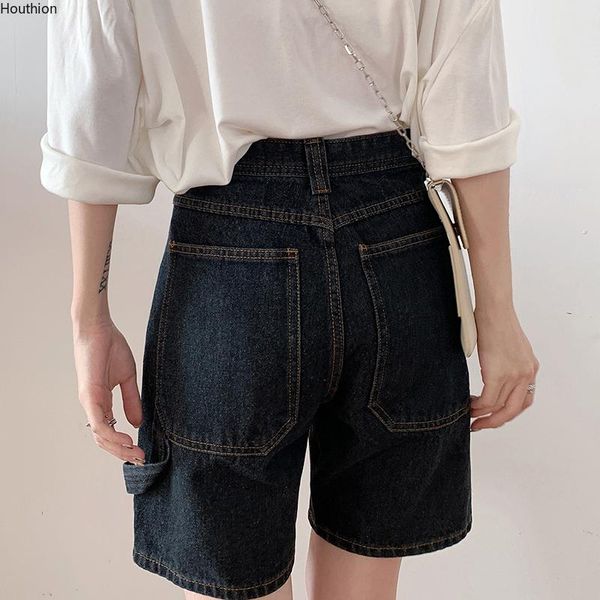 women's shorts women denim buttons pocket pants summer high waist wide leg fashion casual loose, White;black
women's shorts women denim buttons pocket pants summer high waist wide leg fashion casual loose, White;black
