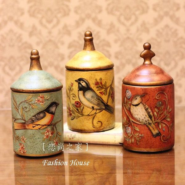 american country retro painted ceramic receive tank storage candy jar caddy home furnishing articles candle holders
american country retro painted ceramic receive tank storage candy jar caddy home furnishing articles candle holders