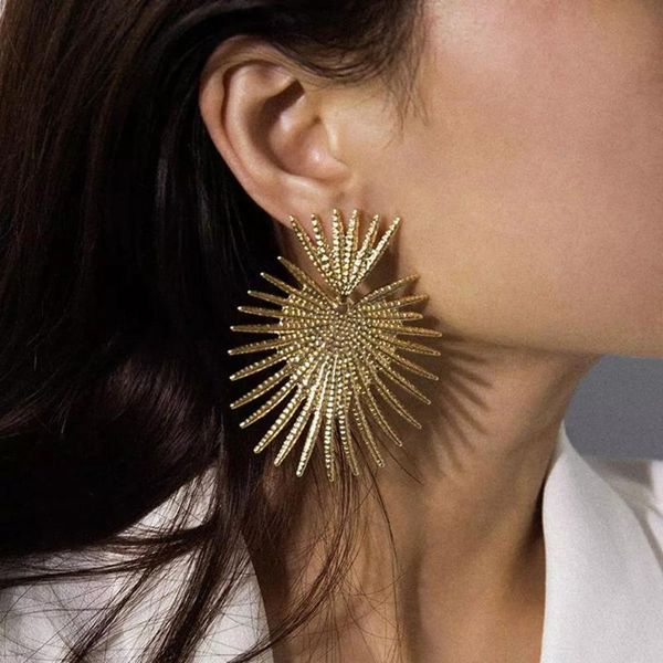 stud aensoa trendy irregular big earrings for women vintage geometric oversize firework metal statement shine brightest gift, Golden;silver
stud aensoa trendy irregular big earrings for women vintage geometric oversize firework metal statement shine brightest gift, Golden;silver