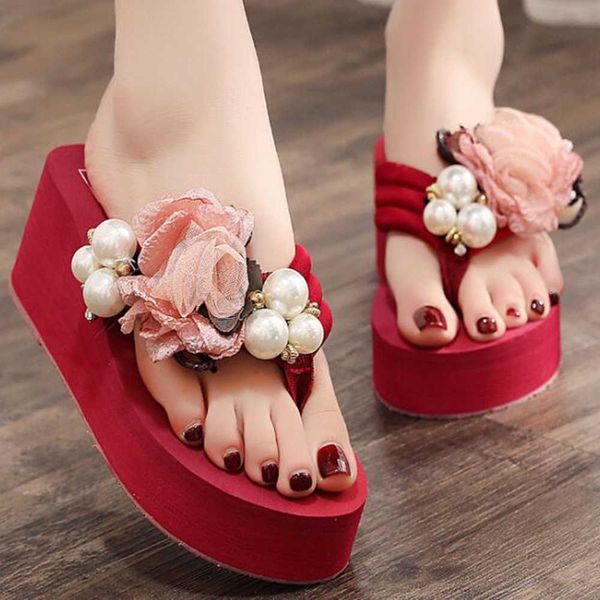 summer women slippers outdoor flip flops sweet flower pearls wedge beach shoes holiday slides woman xx61 210625, Black
summer women slippers outdoor flip flops sweet flower pearls wedge beach shoes holiday slides woman xx61 210625, Black