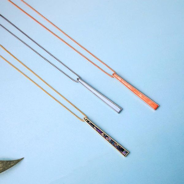 pendant necklaces 3 colors acrylic stick pendants gold color simple personality girl fashion jewelry drop, Silver
pendant necklaces 3 colors acrylic stick pendants gold color simple personality girl fashion jewelry drop, Silver