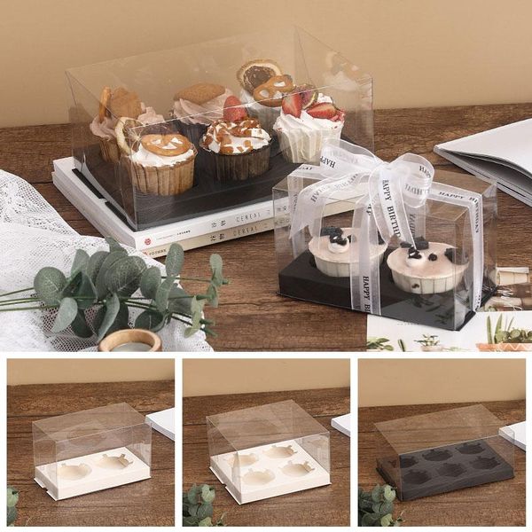 gift wrap 2/4 pieces cupcake packaging box transparent plastic muffin baking cake bakery shop dessert
gift wrap 2/4 pieces cupcake packaging box transparent plastic muffin baking cake bakery shop dessert