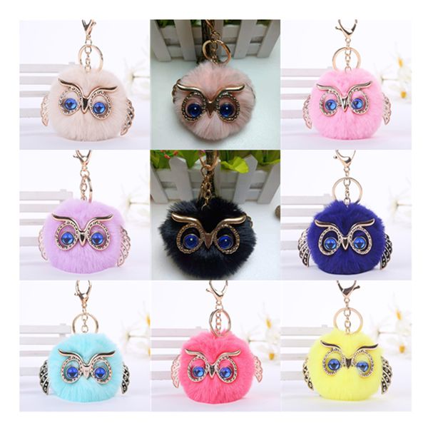 fashion accessories creative cartoon keychain big eye owl hair ball keychains, Silver
fashion accessories creative cartoon keychain big eye owl hair ball keychains, Silver