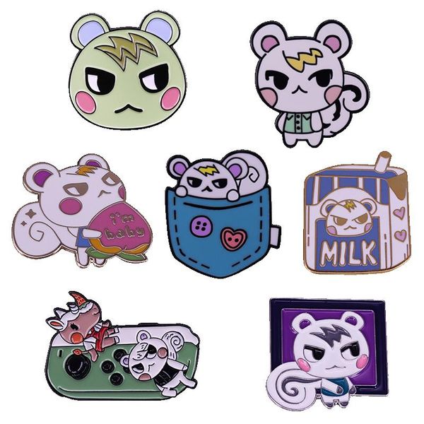 pins, brooches animal crossing cute game character marshal booch gameboy enamel pin accessories, Gray
pins, brooches animal crossing cute game character marshal booch gameboy enamel pin accessories, Gray