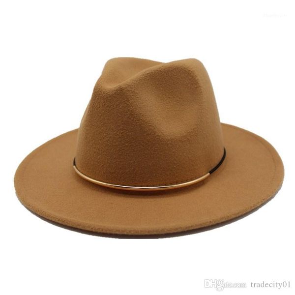 seioum 2020 new women wool fedoras with metal ring wide brim panama hat winter warm jazz caps elegant lady hat sombrero1, Blue;gray
seioum 2020 new women wool fedoras with metal ring wide brim panama hat winter warm jazz caps elegant lady hat sombrero1, Blue;gray