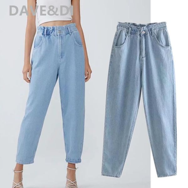 women's jeans dave&di woman high waist ripped for women boyfriend, Blue
women's jeans dave&di woman high waist ripped for women boyfriend, Blue