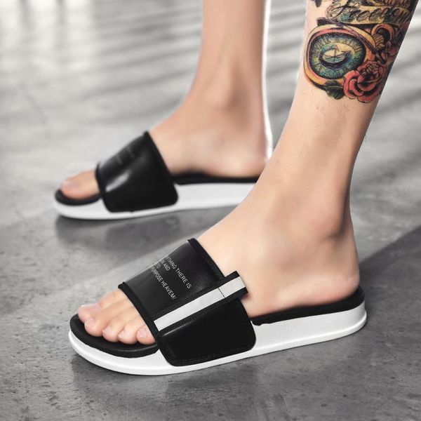 slippers men's summer anti-slippery beach concise thick sole slides casual flat with slipper man shoes, Black
slippers men's summer anti-slippery beach concise thick sole slides casual flat with slipper man shoes, Black