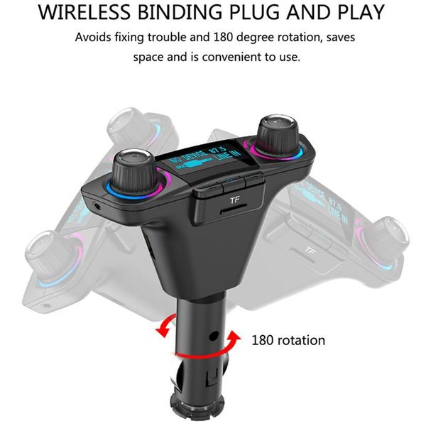 carprie bluetooth wireless car mp3 player handscar kit fm transmitter a2dp 2.1a usb charger led
carprie bluetooth wireless car mp3 player handscar kit fm transmitter a2dp 2.1a usb charger led