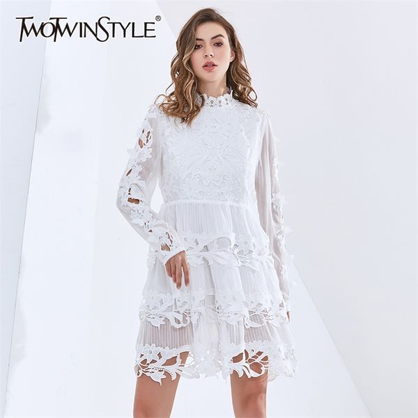 elegant embroidery white dress for women stand collar long sleeve high waist patchwork lace slim dresses female 210520, Black;gray
elegant embroidery white dress for women stand collar long sleeve high waist patchwork lace slim dresses female 210520, Black;gray