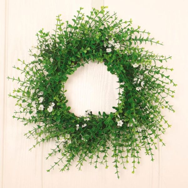 decorative flowers & wreaths 40 45cm artificial plant flower wreath for front door floral welcome wall wedding window decor apr6
decorative flowers & wreaths 40 45cm artificial plant flower wreath for front door floral welcome wall wedding window decor apr6