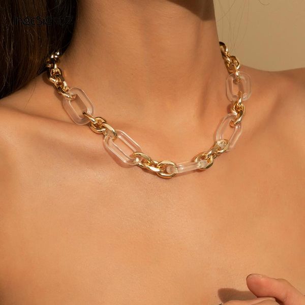 chains ingesight.z retro transparent acrylic acetic choker necklace collar statement resin clavicle necklaces collier for women jewelry, Silver
chains ingesight.z retro transparent acrylic acetic choker necklace collar statement resin clavicle necklaces collier for women jewelry, Silver