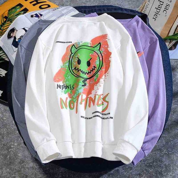 same devil smile fashion hip hop large loose print men's spring autumn thin terry sweater men's wear, Black
same devil smile fashion hip hop large loose print men's spring autumn thin terry sweater men's wear, Black