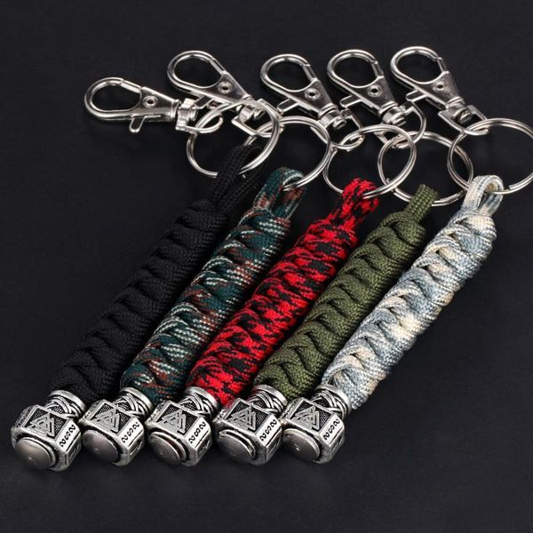 keychains drop norse vikings rune mjolnir keychain outdoor survival braided rope viking scandinavian jewelry car keyring men gifts, Silver
keychains drop norse vikings rune mjolnir keychain outdoor survival braided rope viking scandinavian jewelry car keyring men gifts, Silver