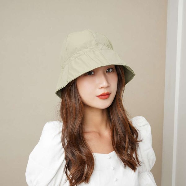 sun hat solid color drawstring fisherman's korean summer sunscreen foldable basin sun hat female, Blue;gray
sun hat solid color drawstring fisherman's korean summer sunscreen foldable basin sun hat female, Blue;gray