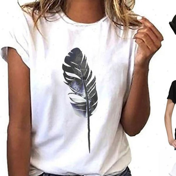 dropshipping plus size summer womens fashion tshirts o neck short sleeve t shirt feather print casual tee 45, White
dropshipping plus size summer womens fashion tshirts o neck short sleeve t shirt feather print casual tee 45, White
