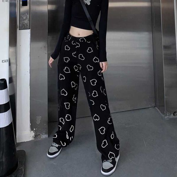 mingliusili hip hop wide leg pant vintage korean style trousers women fashion spring harajuku heart print women pants 211006, Black;white
mingliusili hip hop wide leg pant vintage korean style trousers women fashion spring harajuku heart print women pants 211006, Black;white