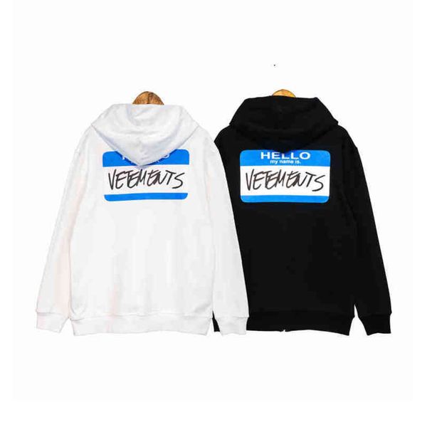 hello print hoodie my name is men's women's wear, zipper cotton sweater, hip hop style vtm jacket, autumn and winter, 2021, Black
hello print hoodie my name is men's women's wear, zipper cotton sweater, hip hop style vtm jacket, autumn and winter, 2021, Black