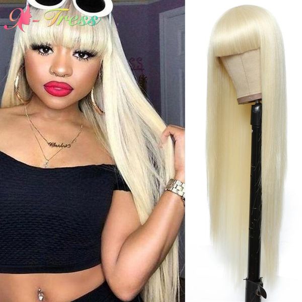 synthetic wigs long straight 613 honey blonde wig with bangs ombre color for women x-tress colorful cosplay heat resistant, Black
synthetic wigs long straight 613 honey blonde wig with bangs ombre color for women x-tress colorful cosplay heat resistant, Black