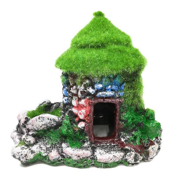 decorations aquarium ornament resin artificial moss house diy hollow hides for fish tank landscape decoration
decorations aquarium ornament resin artificial moss house diy hollow hides for fish tank landscape decoration