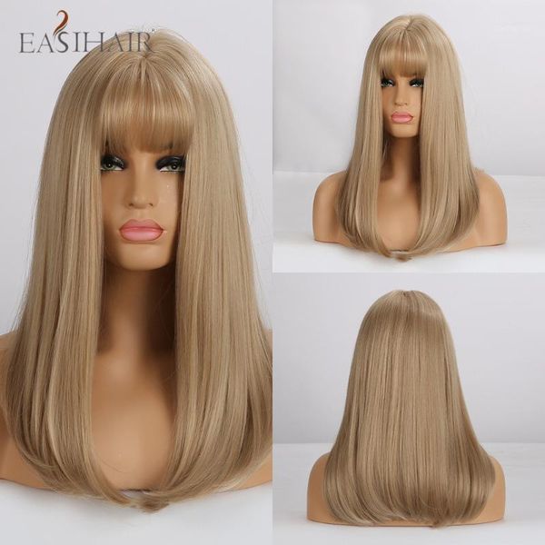 long silky straight synthetic wigs with bangs light blonde heat resistant for afro women daily natural hair1, Black
long silky straight synthetic wigs with bangs light blonde heat resistant for afro women daily natural hair1, Black