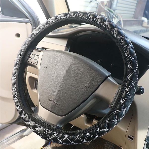 steering wheel covers pu material car cover elastic hubs black white and red mailing
steering wheel covers pu material car cover elastic hubs black white and red mailing