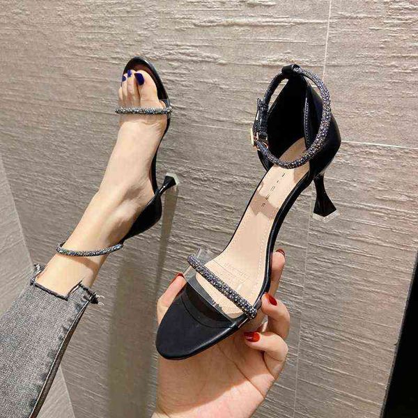 dress shoes high heels 79501 sandal's 2022 summer net red versatile high thin heel one line buckle middle heels, Black
dress shoes high heels 79501 sandal's 2022 summer net red versatile high thin heel one line buckle middle heels, Black