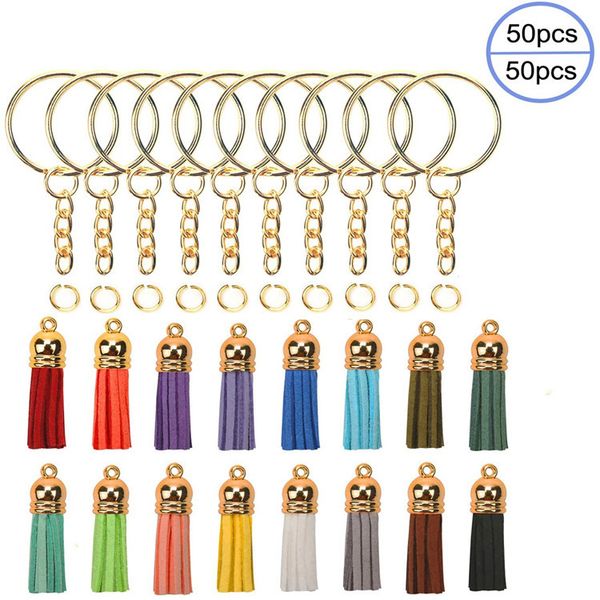 kimter leather tassel keychain 150pcs key ring with chain open jump rings diy keychains for crafts supplies jewelry making w61f, Silver
kimter leather tassel keychain 150pcs key ring with chain open jump rings diy keychains for crafts supplies jewelry making w61f, Silver