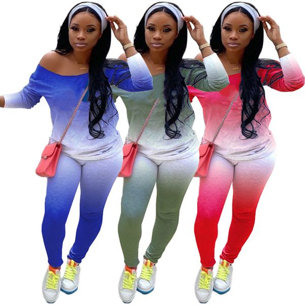 women tie dye two piece sets sports tracksuits fall winter clothing casual outfits letter print one shoulder shirts+leggings 6011, Gray
women tie dye two piece sets sports tracksuits fall winter clothing casual outfits letter print one shoulder shirts+leggings 6011, Gray
