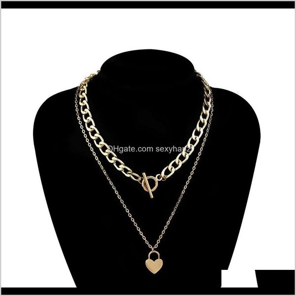 necklaces & pendants drop delivery 2021 jewelry punk style love pendant thick chain double layer necklace kdu7m, Silver
necklaces & pendants drop delivery 2021 jewelry punk style love pendant thick chain double layer necklace kdu7m, Silver