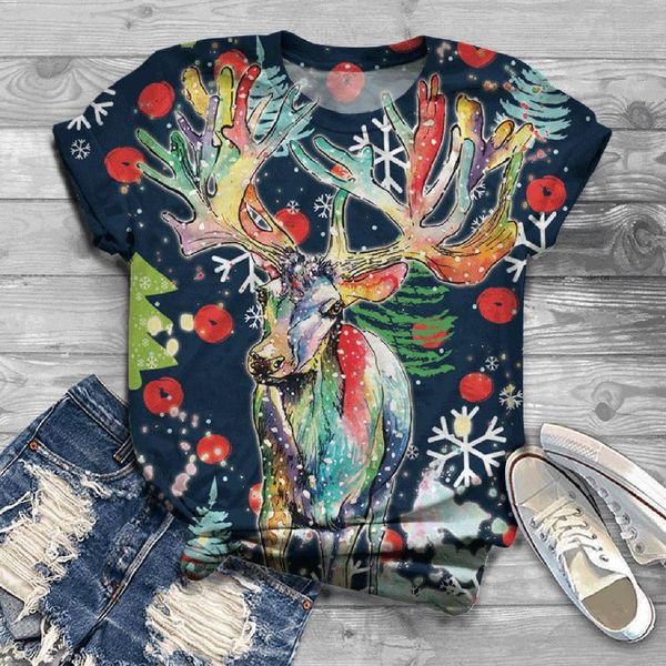 women's t-shirt year colorful fashion printed plus size women short sleeve 3d christmas o neck tee mujer camisetas, White
women's t-shirt year colorful fashion printed plus size women short sleeve 3d christmas o neck tee mujer camisetas, White