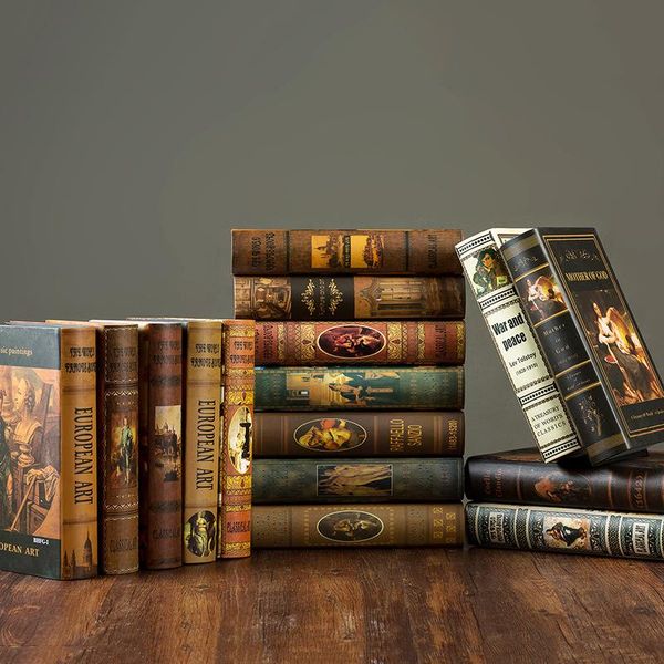 decorative objects & figurines european retro fake book decoration study prop books living room cabinet simulation accessories gift home dec
decorative objects & figurines european retro fake book decoration study prop books living room cabinet simulation accessories gift home dec