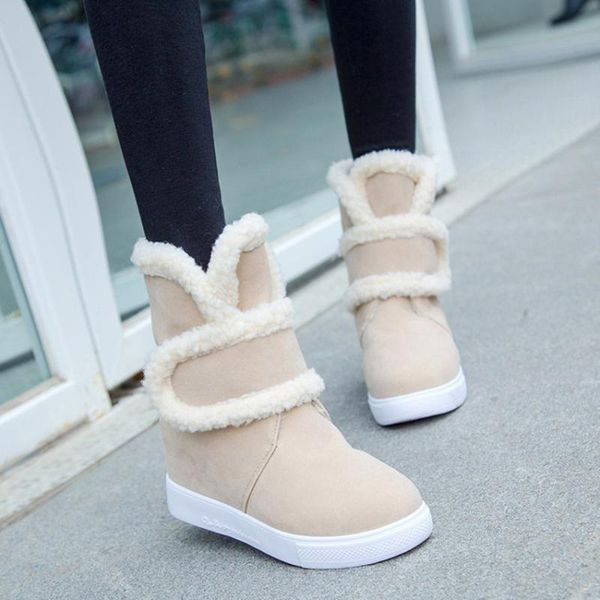 boots women faux suede leather wedge platform hidden heel furry shoes high sneaker casual for woman ankle, Black
boots women faux suede leather wedge platform hidden heel furry shoes high sneaker casual for woman ankle, Black