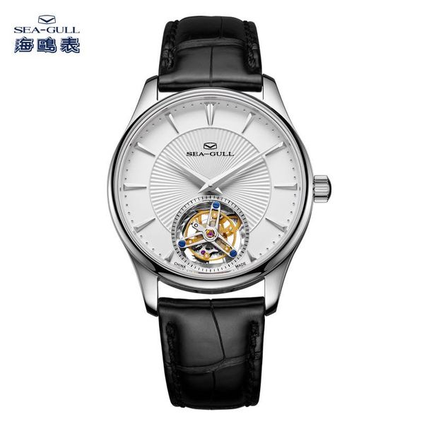wristwatches 2021 seagull men's watch stainless steel alligator leather mechanical tourbillon 818.12.8825, Slivery;brown
wristwatches 2021 seagull men's watch stainless steel alligator leather mechanical tourbillon 818.12.8825, Slivery;brown