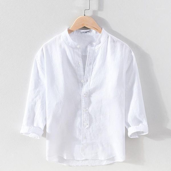 men's casual shirts summer vintage cotton linen thin men solid color stand collar single breasted loose male wild, White;black
men's casual shirts summer vintage cotton linen thin men solid color stand collar single breasted loose male wild, White;black