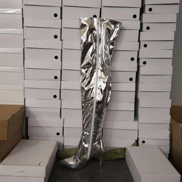 boots chaussures femme sliver mirror thin knee high heel crotch leather long overknee girls ladies shoes woman size47, Black
boots chaussures femme sliver mirror thin knee high heel crotch leather long overknee girls ladies shoes woman size47, Black