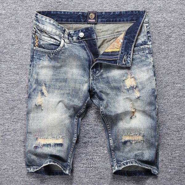 men's jeans summer ly fashion destroyed ripped denim shorts homme retro gray blue embroidery designer vintage short b6pe
men's jeans summer ly fashion destroyed ripped denim shorts homme retro gray blue embroidery designer vintage short b6pe