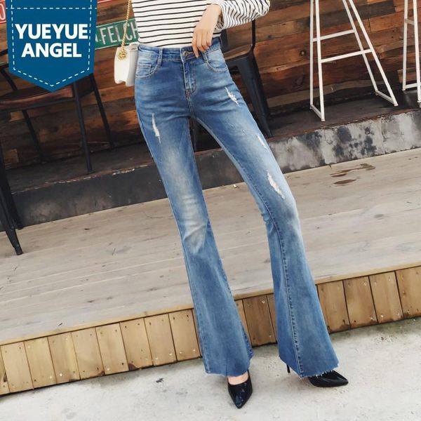 elegant vintage spring autumn womens denim flares pants fashion washed hole ripped stretch slim fit female full lenght trousers women's, Blue
elegant vintage spring autumn womens denim flares pants fashion washed hole ripped stretch slim fit female full lenght trousers women's, Blue