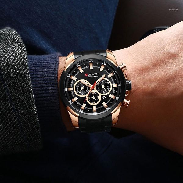 stainless-steel men's watch 2021 fashion multifuncion chronograph watches casual sports wristwatches men clock reloj, Slivery;brown
stainless-steel men's watch 2021 fashion multifuncion chronograph watches casual sports wristwatches men clock reloj, Slivery;brown