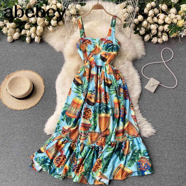 women fashion print strap dress korean sleeveless ruffles a-line summer off shoulder beach vacation 210512, Black;gray
women fashion print strap dress korean sleeveless ruffles a-line summer off shoulder beach vacation 210512, Black;gray