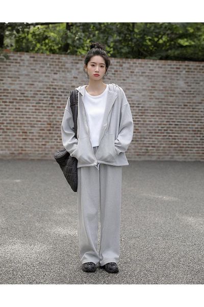 women's two piece pants hoodie and sweatpants, two-piece solid color, zipper, cardigan, jacket, casual, fall 2021, White
women's two piece pants hoodie and sweatpants, two-piece solid color, zipper, cardigan, jacket, casual, fall 2021, White