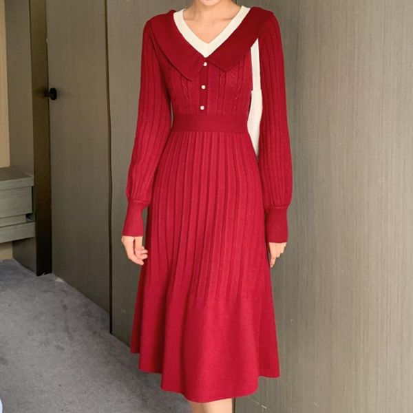casual dresses 2021 knitted vintage for women autumn and winter pleated slim midi party dress vestidos elegantes para mujer, Black;gray
casual dresses 2021 knitted vintage for women autumn and winter pleated slim midi party dress vestidos elegantes para mujer, Black;gray