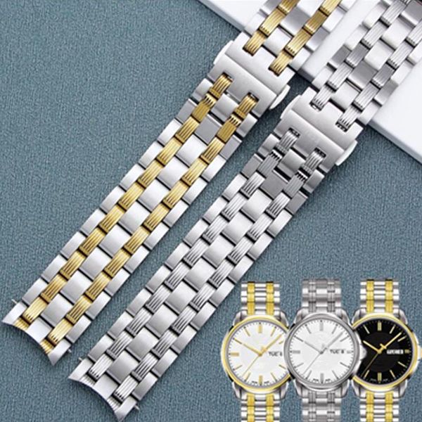 watch bands silver gold stainless steel watchband 19mm for t-classic 1853 t065 curved end solid band, Black;brown
watch bands silver gold stainless steel watchband 19mm for t-classic 1853 t065 curved end solid band, Black;brown