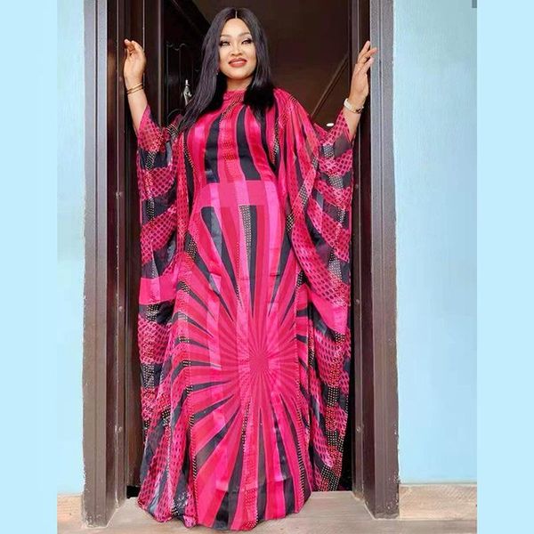 ethnic clothing african dresses for women clothes colorful diamond chiffon robe bazin riche batwing sleeve loose evening dress dr-2, Red
ethnic clothing african dresses for women clothes colorful diamond chiffon robe bazin riche batwing sleeve loose evening dress dr-2, Red