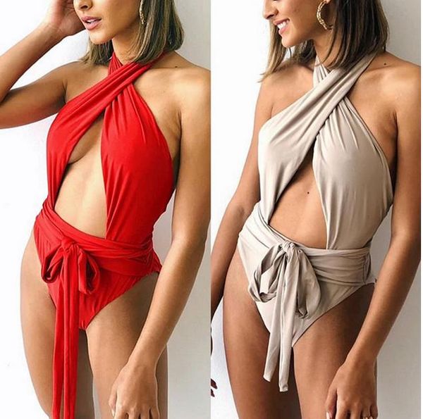 one-piece suits women summer beachwear style strap high waist swimsuit bikini hollow hanging neck sleeveless lace up
one-piece suits women summer beachwear style strap high waist swimsuit bikini hollow hanging neck sleeveless lace up