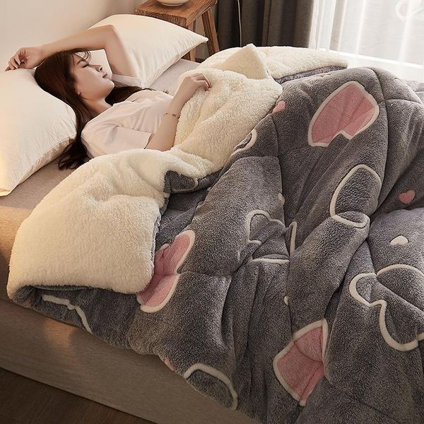 comforters & sets lamb fleece blanket quilt winter thick warmth coral double bedroom single core queen king
comforters & sets lamb fleece blanket quilt winter thick warmth coral double bedroom single core queen king