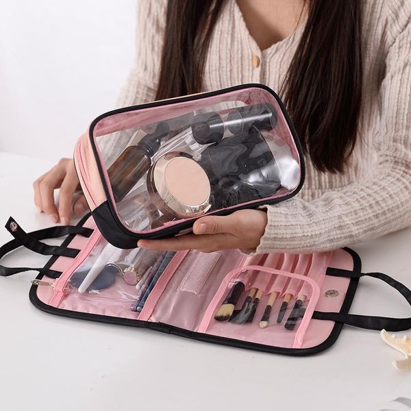 travel transparent carrying cosmetic organizer makeup bags women make up case box lady female toiletry pouch necessaries kit & cases
travel transparent carrying cosmetic organizer makeup bags women make up case box lady female toiletry pouch necessaries kit & cases