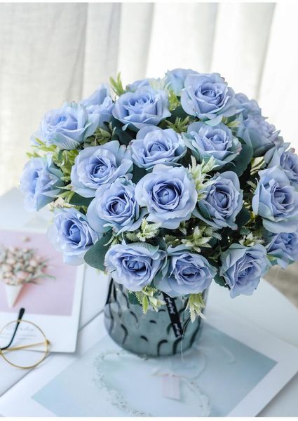 decorative flowers & wreaths simulation 6 head rose flower wedding home decoration floral living room fake silk fl
decorative flowers & wreaths simulation 6 head rose flower wedding home decoration floral living room fake silk fl
