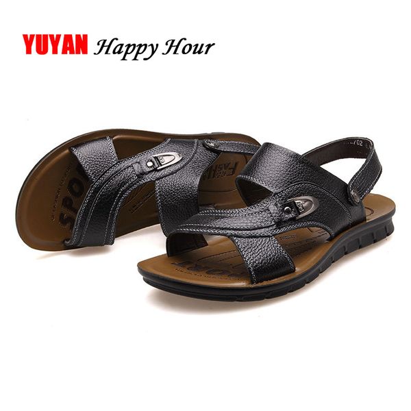 summer men shoes beach sandals flat soft leather fashion men sandals cow leather male shoes a657, Black
summer men shoes beach sandals flat soft leather fashion men sandals cow leather male shoes a657, Black