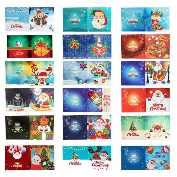 greeting cards 1pcs christmas card diy 5d mosaic special shape glitter diamond resin painting kit for party decoration
greeting cards 1pcs christmas card diy 5d mosaic special shape glitter diamond resin painting kit for party decoration